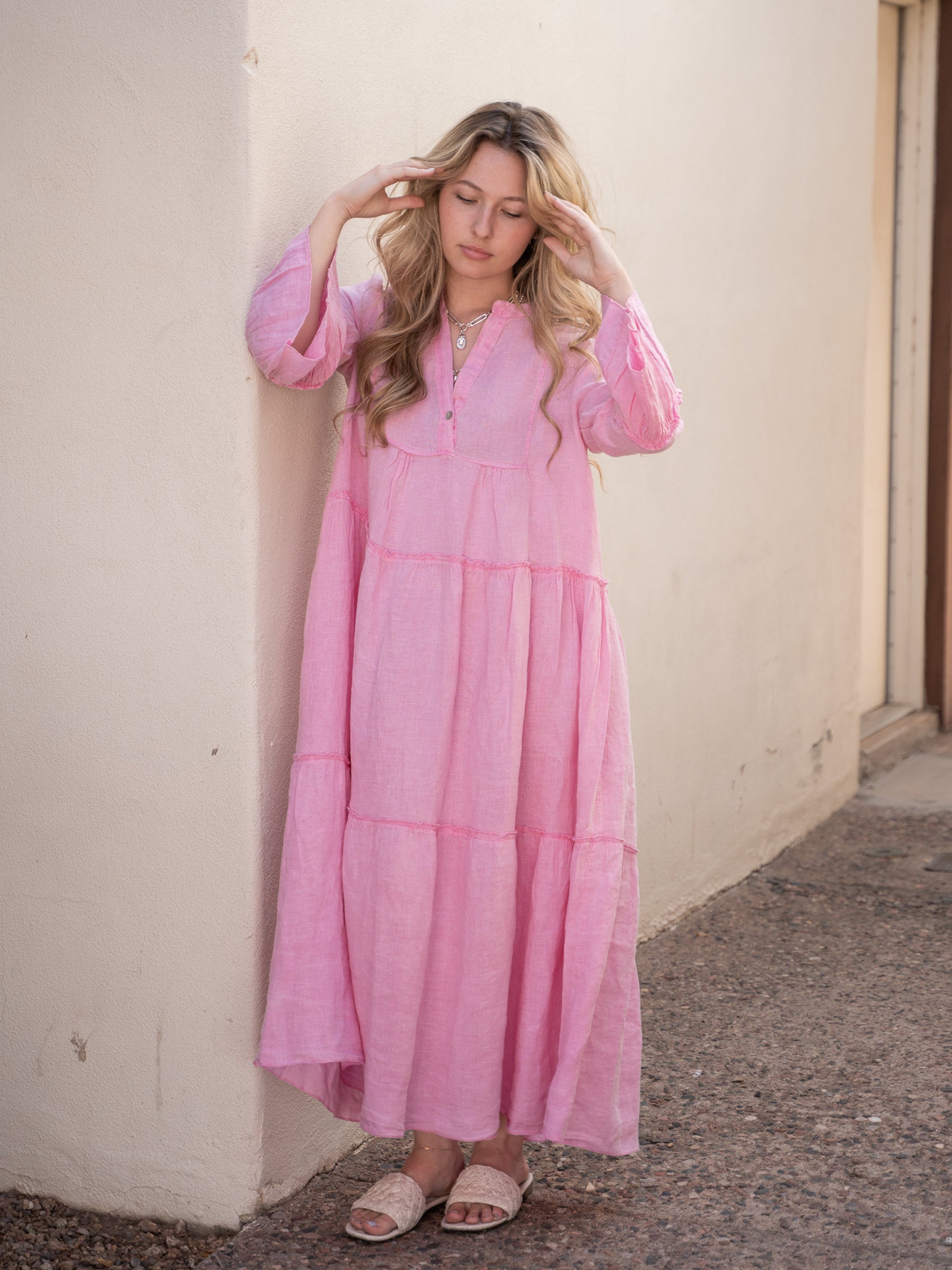 adele pink dress ADELE MINI DRESS- PINK XL