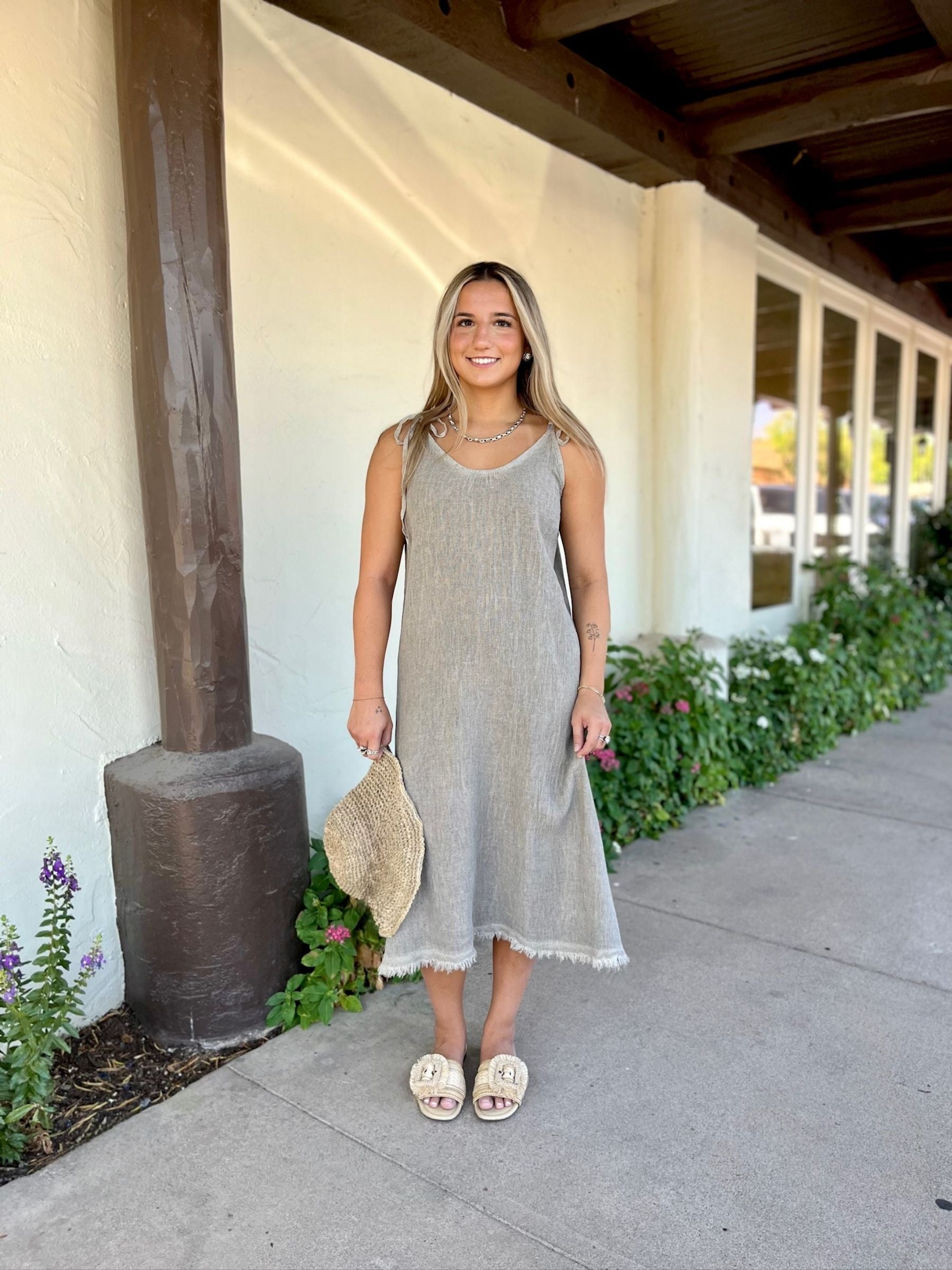lola linen dress SheBird