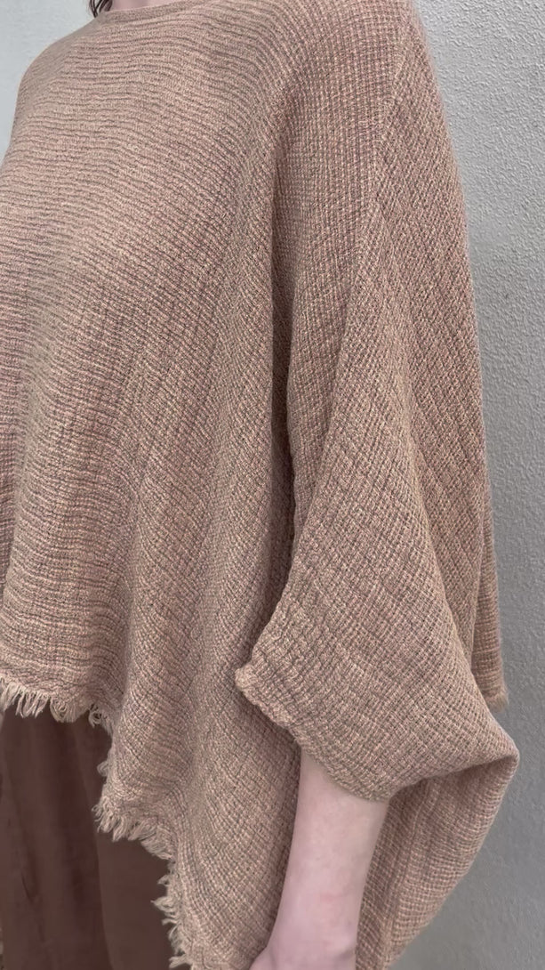 Conscious Coterie Bondi Top Brown viedo of woman wearing the top